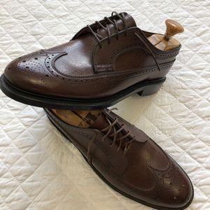 RARE Vintage Dunhill Tailors NYC Brown Wingtip Dress Shoes 10